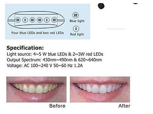 Magenta® Teeth Whitening Bleaching System LED Light MD669